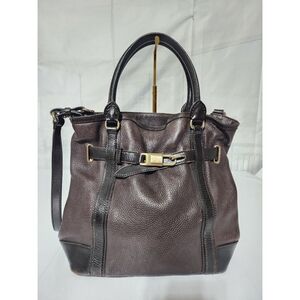Burberry Leather Golderton Tote Bag Brown